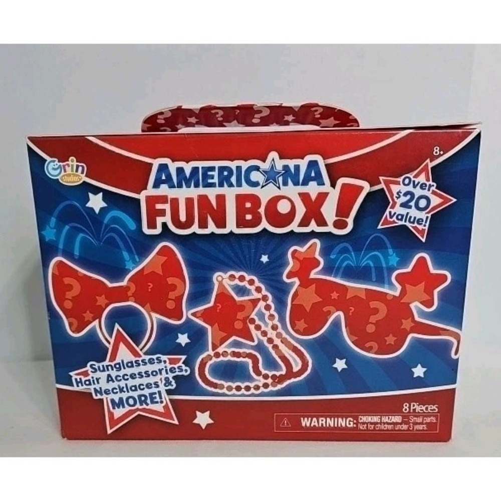 Americana Fun Box! 8 Amazing Party‎ Toys - SEALED GIFT Boxed Set by Grin Studios